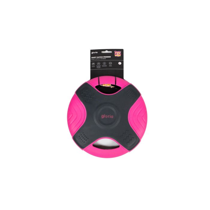 Gloria Frisbee Easy Catch Play And Run para Perros 25 cm Rosa - Juguete de Adiestramiento y Ejercicio de Agilidad TPR 4
