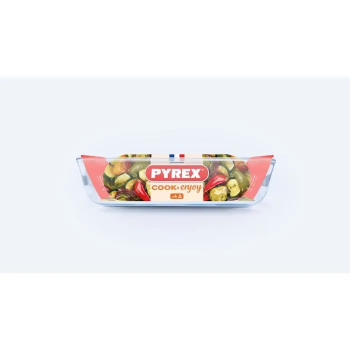 Pyrex Cook&Enjoy Fuente Rectangular Asas Horno Vidrio Borosilicato 35x23x6 cm 2