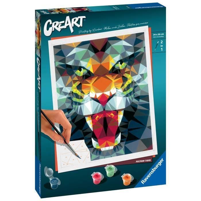 Ravensburger RAV4005556235148 CiRearT Polygon Tiger - Rompecabezas 24x30 cm - 4005556235148 4