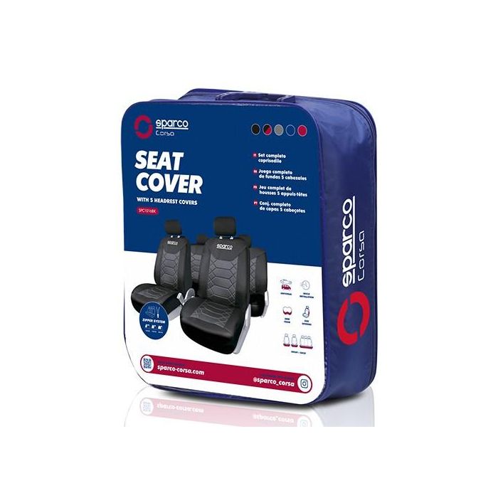Juego Fundas Bk Negro SPC1016BK 1 Juego Fundas Bk Negro SPC1016BK 1