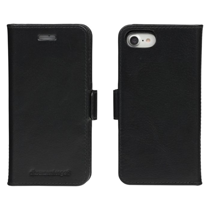 dbramante1928 Lynge - Flip-Hülle für Mobiltelefon - Leder - Schwarz - für Apple iPhone 6, 6s, 7, 8, SE (2. Gen) - Funda cartera con cierre magnético y soporte 2