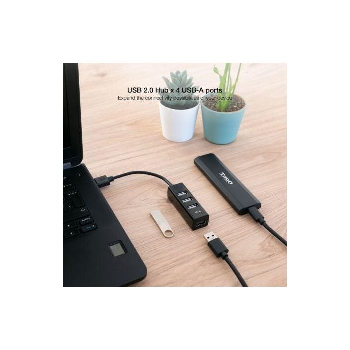 Hub USB NANOCABLE 10.16.4404 Negro (1 unidad) 2 Hub USB NANOCABLE 10.16.4404 Negro (1 unidad) 2