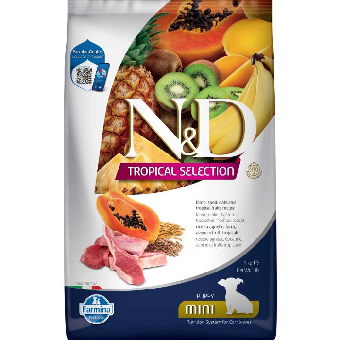 Farmina N&D Dog Puppy Tropical Selection Mini Cordero 5 kg Farmina N&D Dog Puppy Tropical Selection Mini Cordero 5 kg
