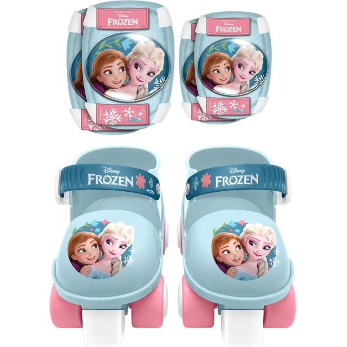 Reine Des Neiges Patines y Protecciones Frozen RN246035 con Coderas y Rodilleras Azul