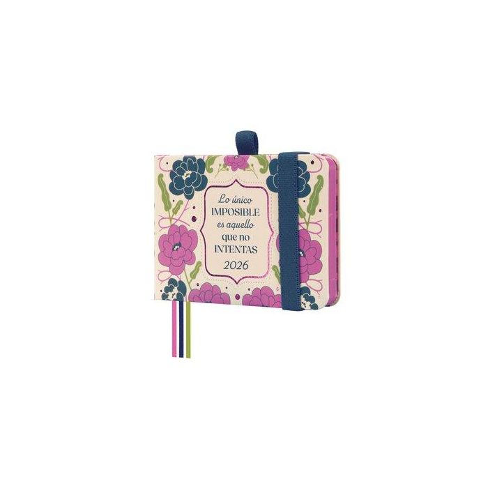 Agenda Anual (2026) Finocam Minimal Design Cosida Tapa Extra Con Goma M0 104X73 S/V Imposible