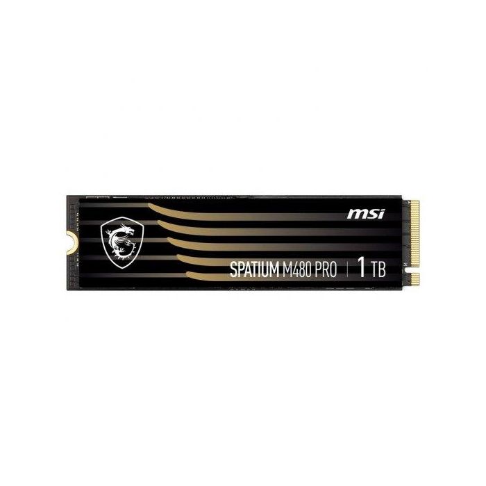 MSI SPATIUM M480 PRO PCIe 4.0 NVMe M.2 1TB SSD S78-440L1G0-P83 - 7400 MB/s Lectura, 6000 MB/s Escritura, para PC/Portátil 1
