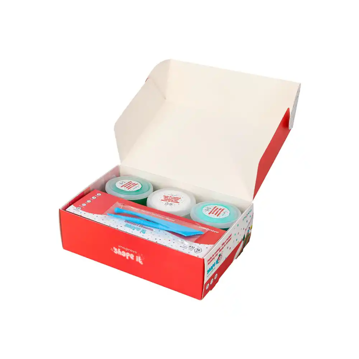 Imaginovo Pasta para Modelar Secado al Aire Set 12 Colores Shape It Dessert Dream con Herramientas e Instrucciones 5