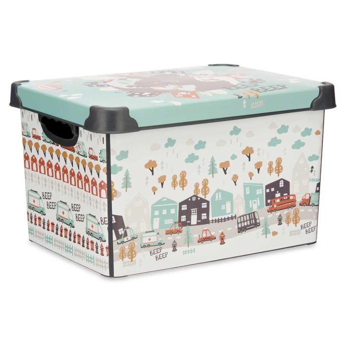 Caja Plastico 22L Road Con Asa Kipit 29X23CM (12 Unidades) 1 Caja Plastico 22L Road Con Asa Kipit 29X23CM (12 Unidades) 1