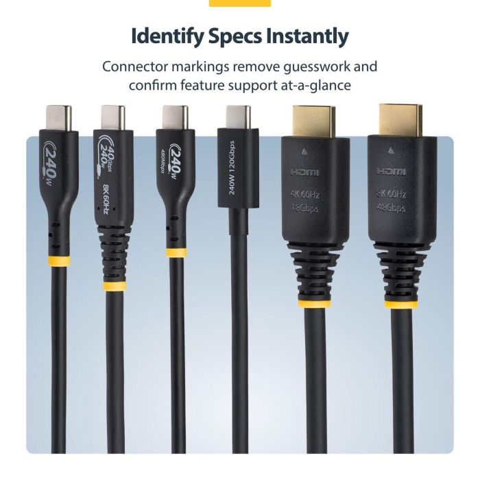 Cable HDMI Startech HDMI21-CBL-8K60-1M Negro 1 m 5 Cable HDMI Startech HDMI21-CBL-8K60-1M Negro 1 m 5