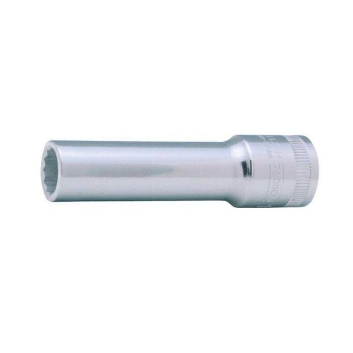 Irimo Llave de Vaso Cuadradillo 1/2'' Bihexagonal Serie Larga Métrica M-17