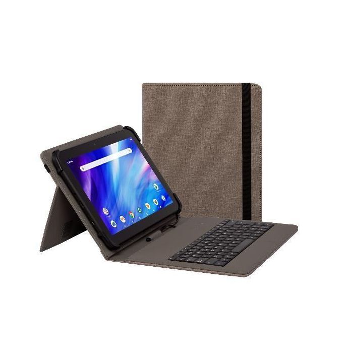 Nilox Funda con Teclado para Tablet 9.7" a 10.5", USB y USB-C, Compatible con Android y Windows - Gris Nilox Funda con Teclado para Tablet 9.7" a 10.5", USB y USB-C, Compatible con Android y Windows - Gris