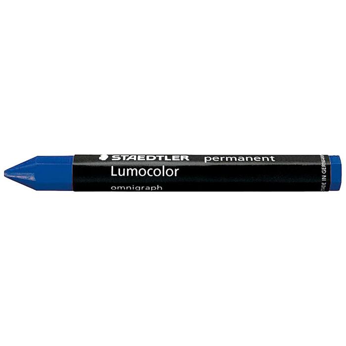 Cera Staedtler Para Marcar Azul Lumocolor Permanente Omnigraph 236 Caja De 12 Unidades 1