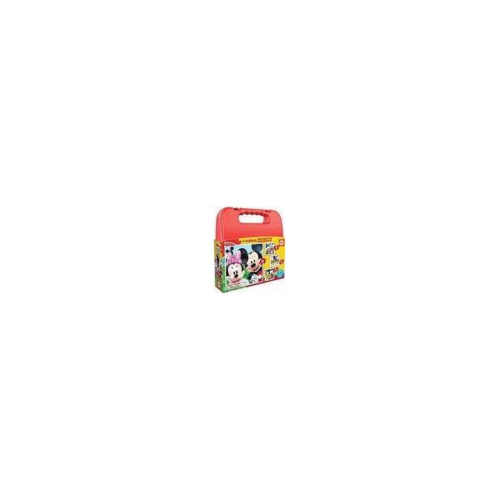 Puzzles progresivos mickey mouse 12-16-20-25 maletin 6 Puzzles progresivos mickey mouse 12-16-20-25 maletin 6