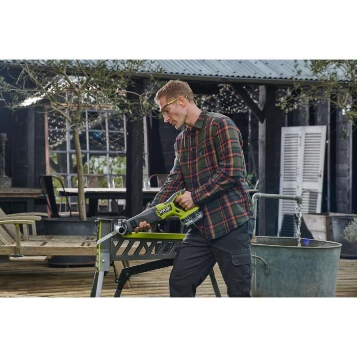 Ryobi AAAOD74649 Sierra alternativa sin escobillas 18V, 0-3200 cp/min, recorrido 32mm, madera 210mm, sistema antivibración 4