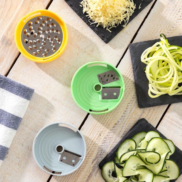 Cortador de Verduras en Espiral y Rallador con Recetas Vigizer InnovaGoods 11 Cortador de Verduras en Espiral y Rallador con Recetas Vigizer InnovaGoods 11