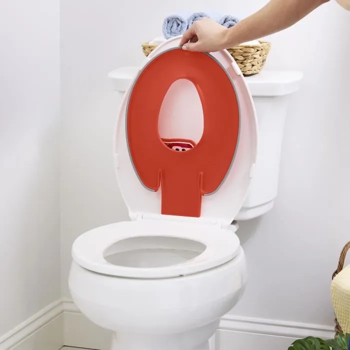 Bright Starts BRI0074451174412 Reductor Universal Adhesivo para Asiento de Inodoro Infantil, Innovador, de Rápida Instalación, Semipermanente 1