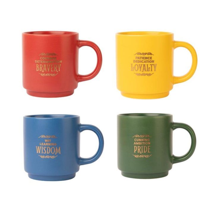 Set 4 tazas Harry Potter 300ml 1