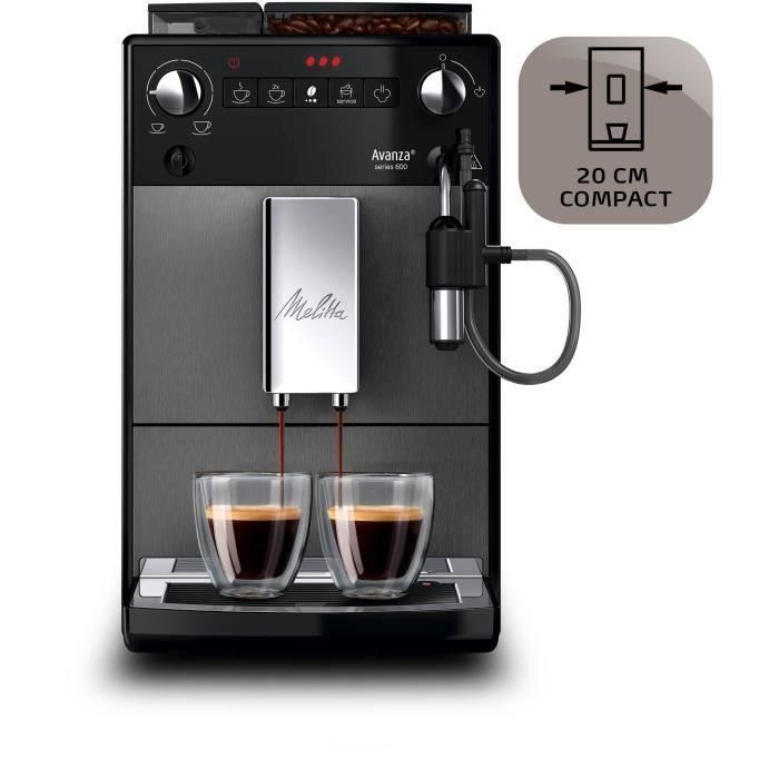 Cafetera - MELITTA - Avanza F270-100 - Depósito de agua de 1,5 L - Depósito de granos de 250 g - 1450 W - Gris titanio 5