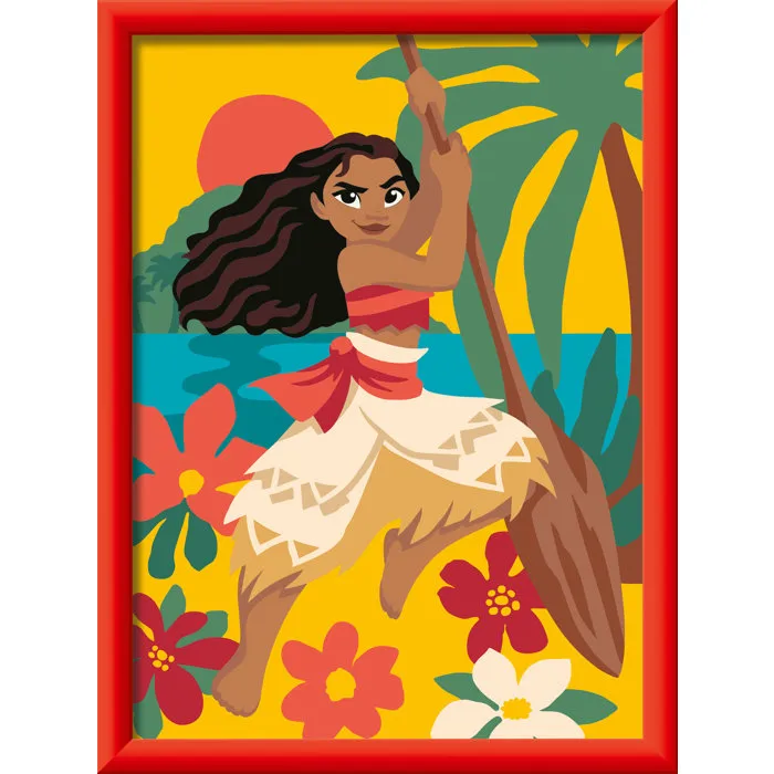 Ravensburger CreArt Kids Kit de Pintar por Números Moana Disney, 18 x 24 cm, a partir de 7 años, 12023229