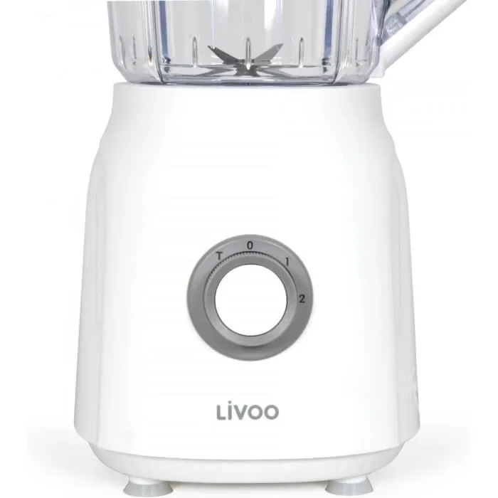 Livoo Batidora LIV1713288599839 - 1,5 L - 600 W - 22.000 rpm - 2 Velocidades - Turbo - Blanco 2