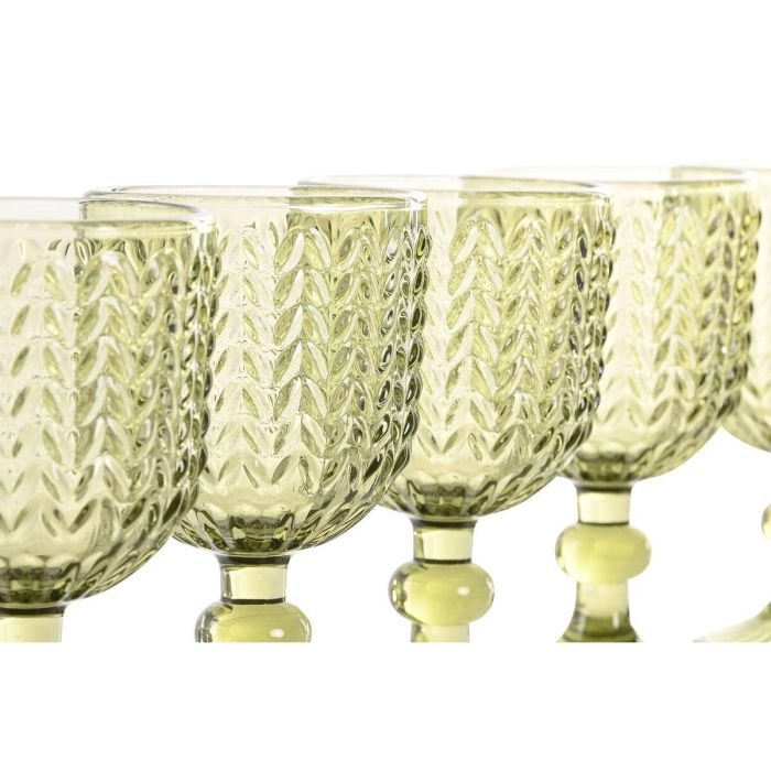 Copa Basicos DKD Home Decor Verde 8 x 14.5 x 8 cm Set de 6 3