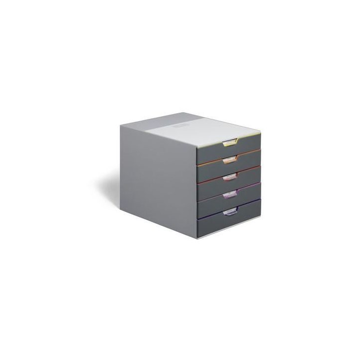 Durable Cajonera VARICOLOR 5 cajones, para formatos C4, carta, notas, papel, fotos, multicolor 7 Durable Cajonera VARICOLOR 5 cajones, para formatos C4, carta, notas, papel, fotos, multicolor 7