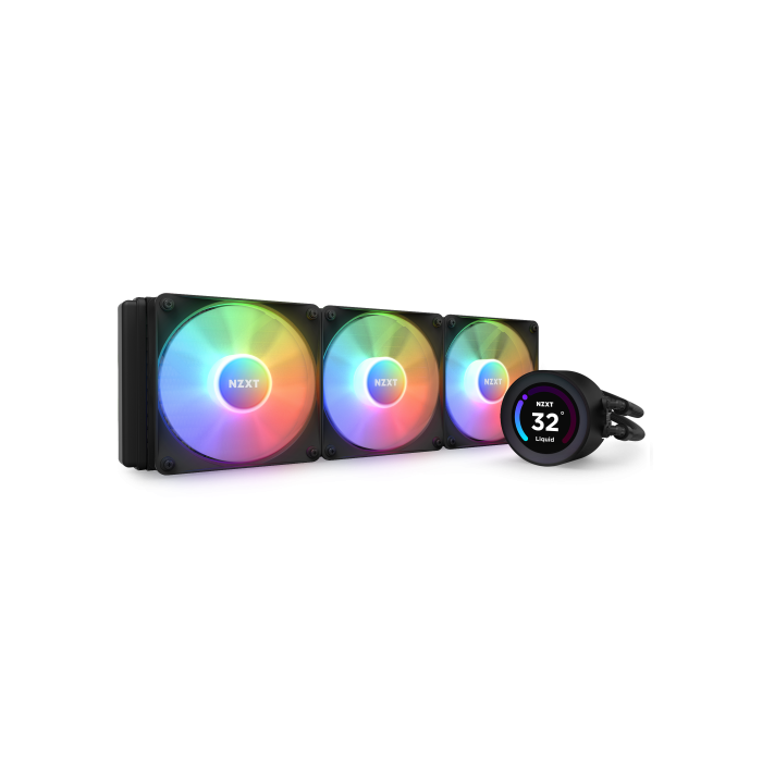 NZXT Kraken Elite 360 RGB Procesador Sistema de refrigeración líquida todo en uno 12 cm Negro 1 pieza(s)