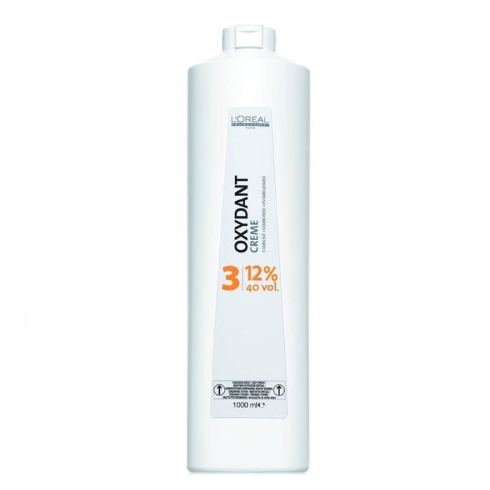 L'Oreal OXYDANT CREME N. 3-40 VOL 1L - Agua Oxigenada en Crema para Tintura, Protege e Hidrata el Cabello L'Oreal OXYDANT CREME N. 3-40 VOL 1L - Agua Oxigenada en Crema para Tintura, Protege e Hidrata el Cabello