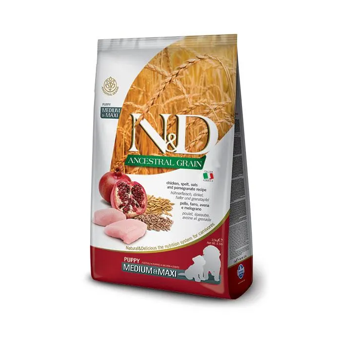 Farmina N&D Dog Puppy Ancestral Medium Maxi Pollo 2,5 kg