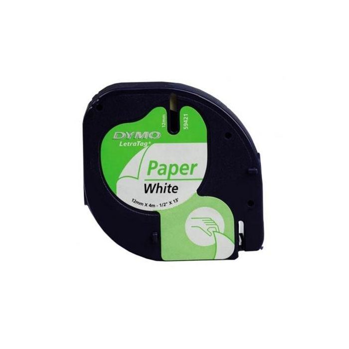 Dymo LetraTAG Tape / 12mm x 4mWhite / Paper