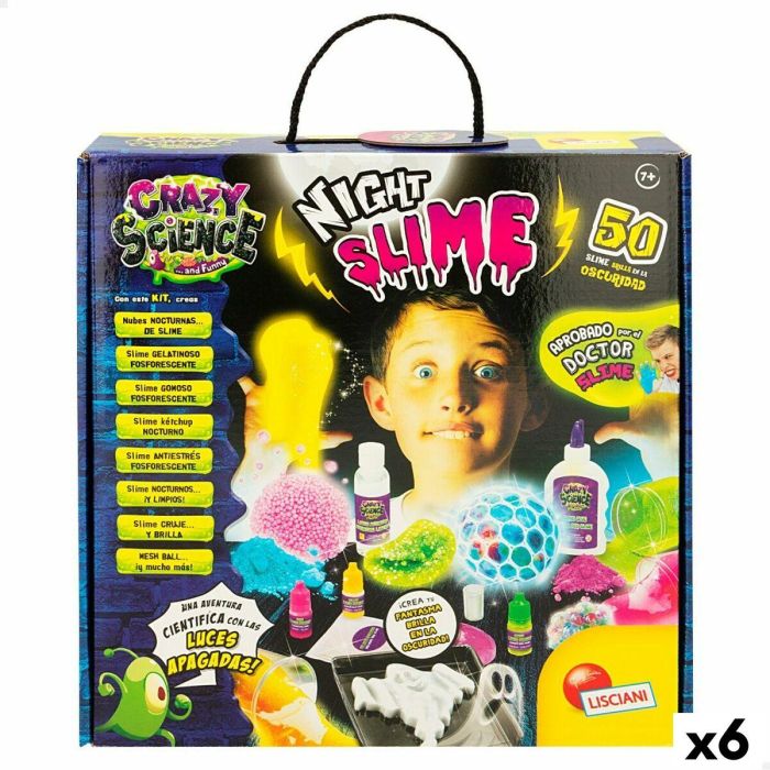 Juego de Ciencia Lisciani Night Slime ES (6 Unidades) Juego de Ciencia Lisciani Night Slime ES (6 Unidades)