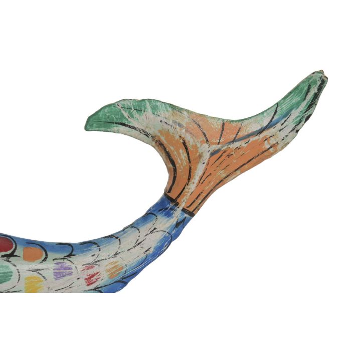 Decoracion Pared Mediterraneo DKD Home Decor Azul Multicolor 14 x 46 x 12 cm Set de 3 (2 Unidades) 4