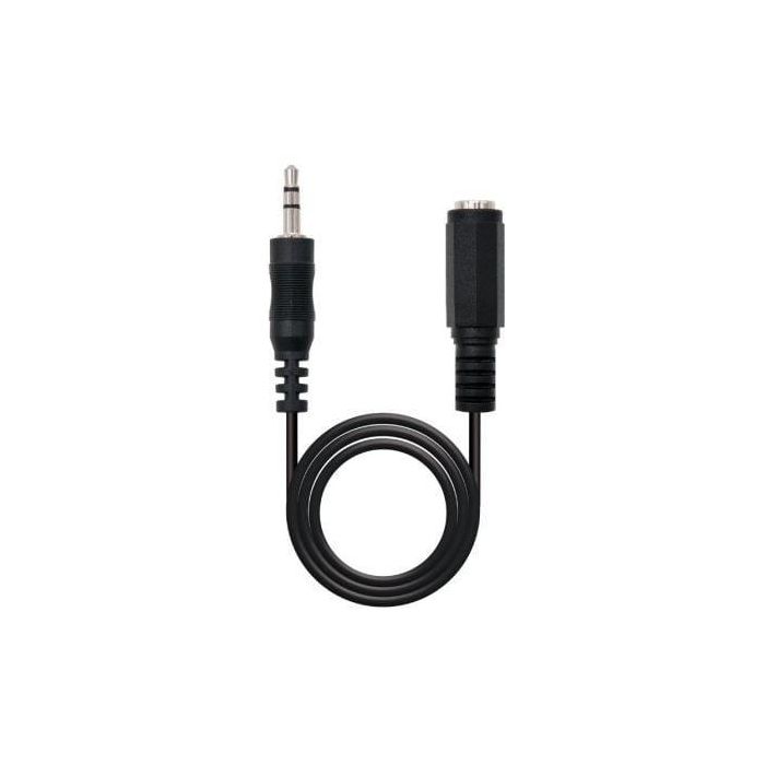 Nanocable 10.24.0203 Cable de Audio Estéreo Prolongador con Conectores Jack 3.5mm Macho a Hembra, 3 Metros, Negro. 0 Nanocable 10.24.0203 Cable de Audio Estéreo Prolongador con Conectores Jack 3.5mm Macho a Hembra, 3 Metros, Negro. 0