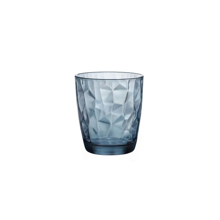 Bormioli Rocco Vaso Bajo Diamond de Vidrio Azul 39 cL con Relieve, Apto Lavavajillas, Fabricado en Italia, 1 Unidad Bormioli Rocco Vaso Bajo Diamond de Vidrio Azul 39 cL con Relieve, Apto Lavavajillas, Fabricado en Italia, 1 Unidad