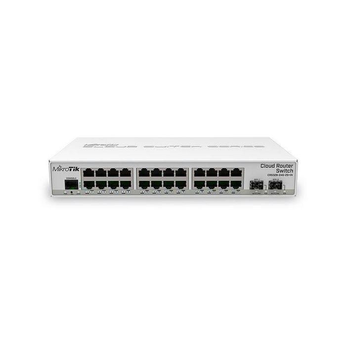 MikroTik 24x 10/100/1000 Ethernet, 2x SFP+, Serial port RJ45, White MikroTik 24x 10/100/1000 Ethernet, 2x SFP+, Serial port RJ45, White