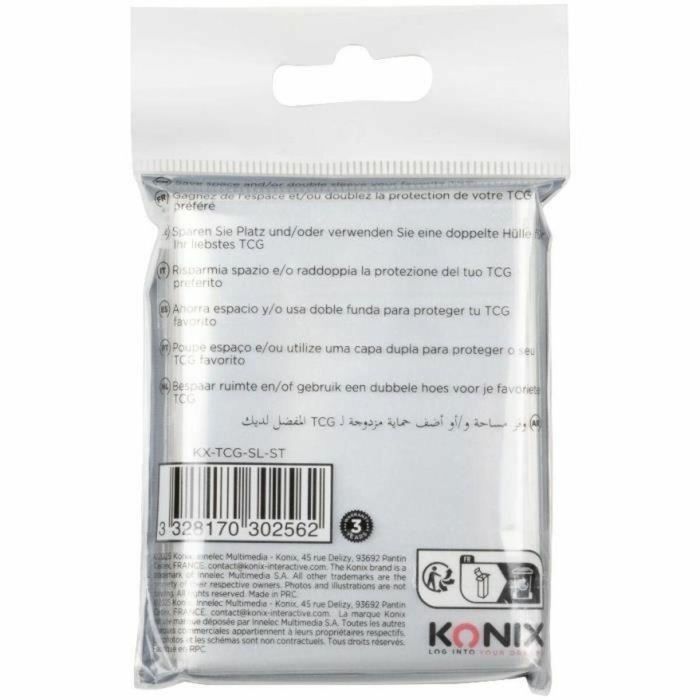 Konix AAAPQ89576 Fundas Perfect Sleeves para cartas, 100 bolsillos transparentes, compatible con Magic The Gathering, Pokémon 11 Konix AAAPQ89576 Fundas Perfect Sleeves para cartas, 100 bolsillos transparentes, compatible con Magic The Gathering, Pokémon 11