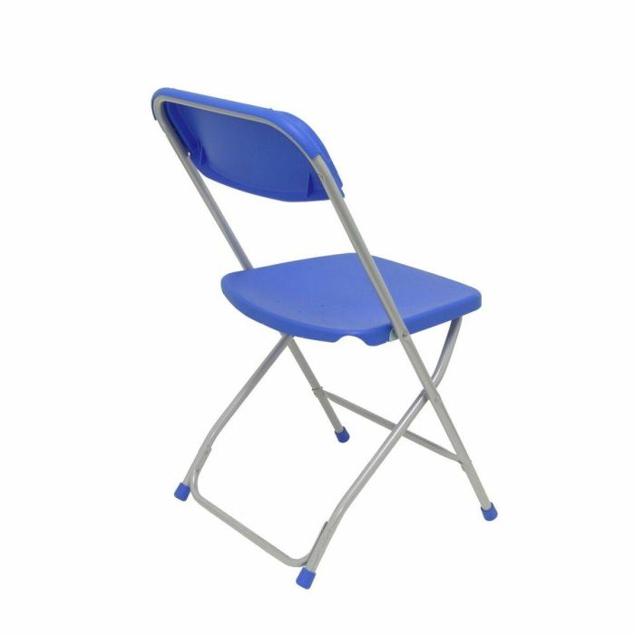 Piqueras y Crespo Silla Plegable de Aluminio y Polipropileno Azul - Pack de 5, Ergonómica, Fácil de Apilar 1