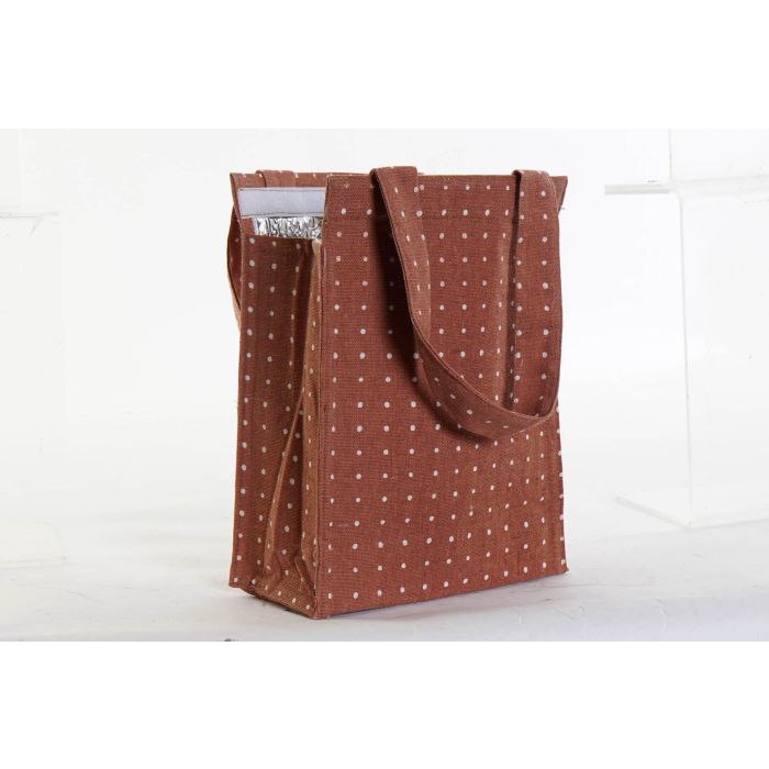 Bolsa Termica Basicos DKD Home Decor Marron Turquesa 10 x 43 x 20 cm (12 Unidades) 2