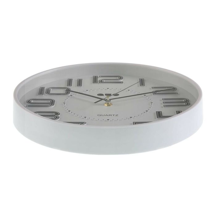 Reloj de Pared Versa Blanco Polipropileno 3,7 x 30 x 30 cm 2