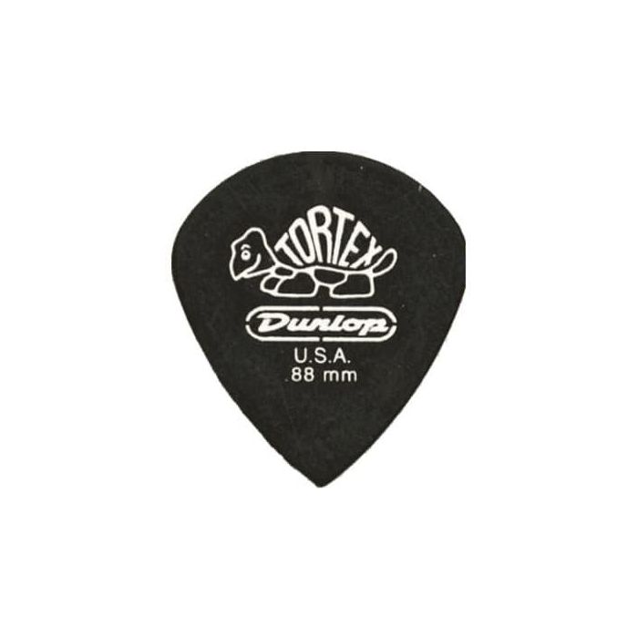 Dunlop Tortex / Jazz Pitch Black Púa Guitarra 0,88Mm Pack 12 Unidades