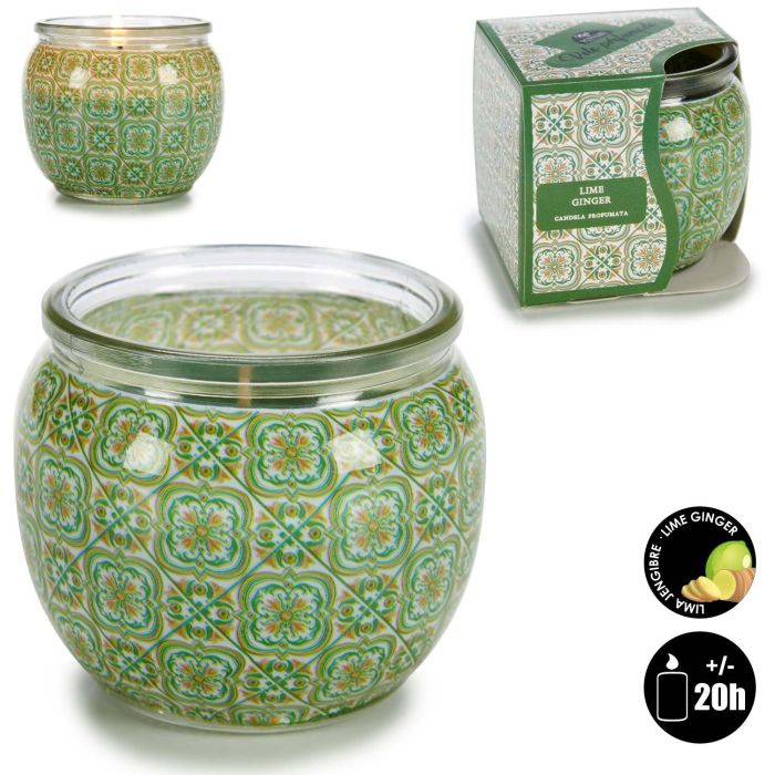 Vela Gengibre De Lima Acorde 7.5x6.3x7.5 cm, Verde, Vidrio y Cera (12 Unidades) 3 Vela Gengibre De Lima Acorde 7.5x6.3x7.5 cm, Verde, Vidrio y Cera (12 Unidades) 3