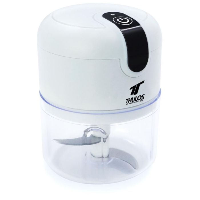 Thulos TH-PC252 Mini Picadora de Alimentos USB, 250 ml, 30W, Cuchilla de Acero Inoxidable, Recargable
