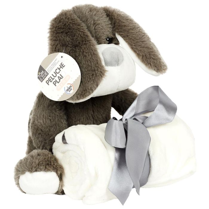 Tom et Zoe Juego de Peluche con Manta Puericultura 20 cm 2