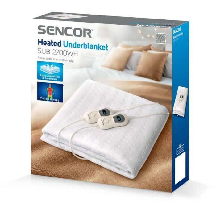 Manta eléctrica - SENCOR - SUB 2700WH - 120 W - 3 temperaturas - Blanco 1 Manta eléctrica - SENCOR - SUB 2700WH - 120 W - 3 temperaturas - Blanco 1