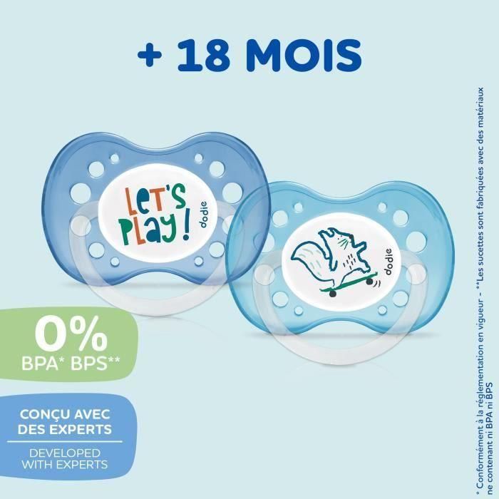 Dodie Mam ES10 Set de 3 Chupetes Anatómicos para Bebés +18 Meses 1