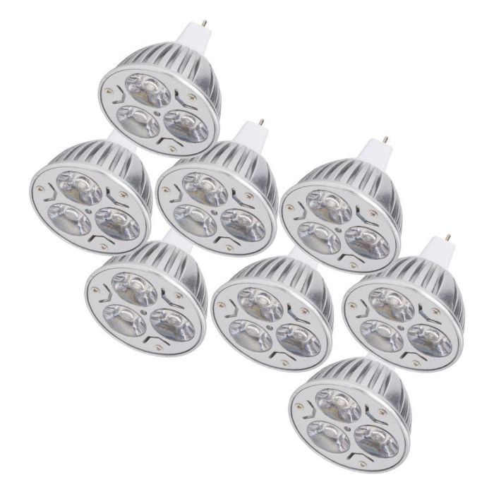 Pack 8 Bombillas LED GU5,3 6W 515Lm 3000ºK 40.000H [CA-MR16-9W-WW-PK8-AP] 2
