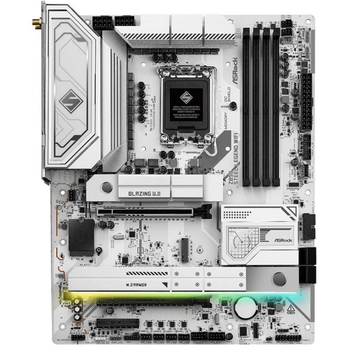 ASRock 90-MXBPF0-A0UAYZ Placa Base Z890 Steel Legend WiFi Intel LGA 1851 4x DDR5 ATX para Ordenador 1