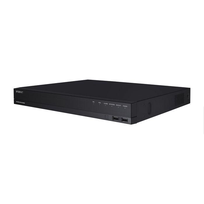 Hanwha Grabador de red NVR 16 canales, 16 puertos PoE 80Mbps HDMI/VGA H.265 2HDD. Wisenet serie A 2 Hanwha Grabador de red NVR 16 canales, 16 puertos PoE 80Mbps HDMI/VGA H.265 2HDD. Wisenet serie A 2