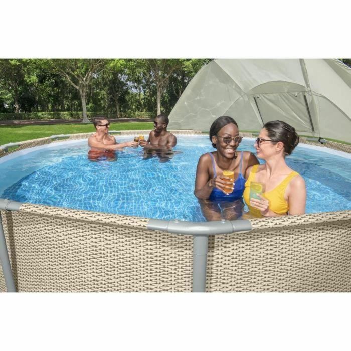 Bestway BES6941607353394 Toldo de piscina redondo, para diámetros entre 305 cm y 549 cm, Gris 7 Bestway BES6941607353394 Toldo de piscina redondo, para diámetros entre 305 cm y 549 cm, Gris 7
