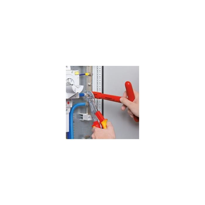 Knipex 8726250 Tenazas ajustables Cobra VDE 250x71x30 mm, mangos aislados, ajuste deslizante 1 Knipex 8726250 Tenazas ajustables Cobra VDE 250x71x30 mm, mangos aislados, ajuste deslizante 1